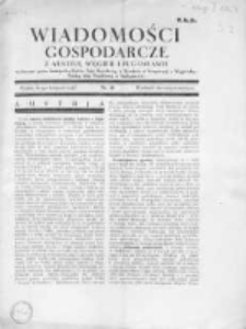 Wiadomośći Gospodarcze z Austrii, Węgier i Jugosławii 1928, R.2, Nr 28