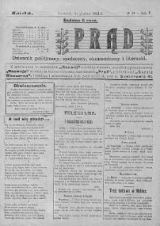 Prąd : dziennik polityczny, społeczny, ekonomiczny i literacki 24 grudzień R. 5. 1914 nr 16