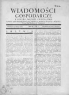 Wiadomośći Gospodarcze z Austrii, Węgier i Jugosławii 1929, R.3, Nr 3