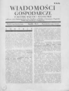 Wiadomośći Gospodarcze z Austrii, Węgier i Jugosławii 1929, R.3, Nr 6