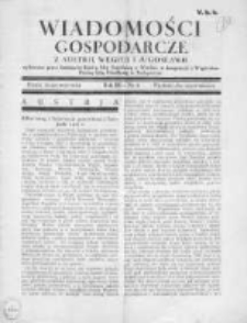 Wiadomośći Gospodarcze z Austrii, Węgier i Jugosławii 1929, R.3, Nr 9