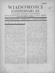 Wiadomośći Gospodarcze z Austrii, Węgier i Jugosławii 1929, R.3, Nr 14