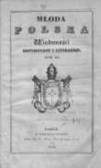 Młoda Polska. Wiadomości historyczne i literackie, Tom III, 1840, Nr 1