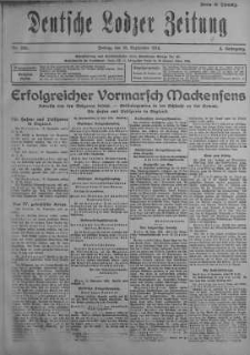 Deutsche Lodzer Zeitung 15 wrzesień 1916 nr 256