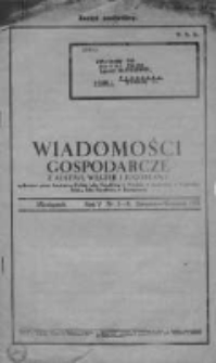 Wiadomośći Gospodarcze z Austrii, Węgier i Jugosławii 1931, R.5, Nr 7/8
