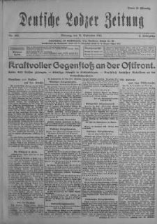 Deutsche Lodzer Zeitung 19 wrzesień 1916 nr 260