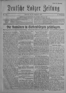 Deutsche Lodzer Zeitung 20 wrzesień 1916 nr 261