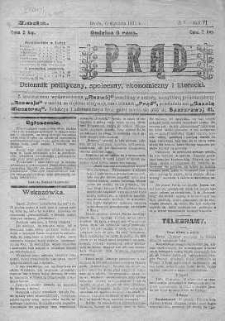 Prąd : dziennik polityczny, społeczny, ekonomiczny i literacki 6 styczeń R. 6. 1915 nr 5
