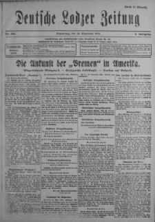 Deutsche Lodzer Zeitung 28 wrzesień 1916 nr 269