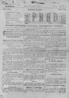 Prąd : dziennik polityczny, społeczny, ekonomiczny i literacki 23 styczeń R. 6. 1915 nr 22