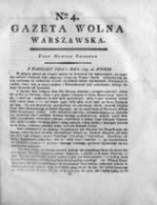 Gazeta Warszawska = (Gazeta Wolna Warszawska) 1794, Nr 4