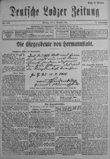 Deutsche Lodzer Zeitung 2 październik 1916 nr 273