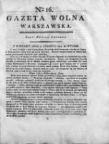 Gazeta Warszawska = (Gazeta Wolna Warszawska) 1794, Nr16