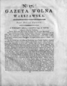 Gazeta Warszawska = (Gazeta Wolna Warszawska) 1794, Nr17