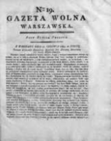Gazeta Warszawska = (Gazeta Wolna Warszawska) 1794, Nr19