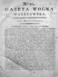Gazeta Warszawska = (Gazeta Wolna Warszawska) 1794, Nr20