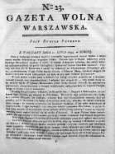 Gazeta Warszawska = (Gazeta Wolna Warszawska) 1794, Nr23