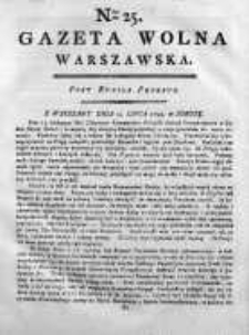 Gazeta Warszawska = (Gazeta Wolna Warszawska) 1794, Nr25