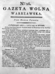 Gazeta Warszawska = (Gazeta Wolna Warszawska) 1794, Nr26
