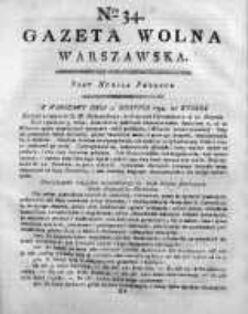 Gazeta Warszawska = (Gazeta Wolna Warszawska) 1794, Nr34