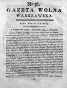 Gazeta Warszawska = (Gazeta Wolna Warszawska) 1794, Nr38
