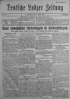 Deutsche Lodzer Zeitung 7 październik 1916 nr 278