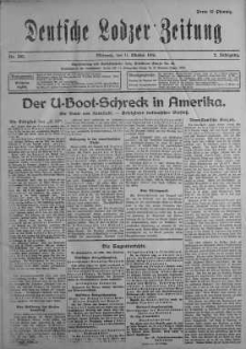 Deutsche Lodzer Zeitung 11 październik 1916 nr 282