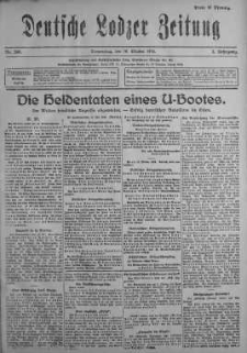 Deutsche Lodzer Zeitung 19 październik 1916 nr 290