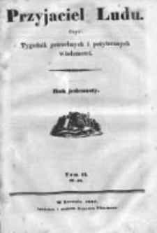 Przyjaciel Ludu czyli Tygodnik potrzebnych i pożytecznych wiadomości 1844/45, R.11, nr 27