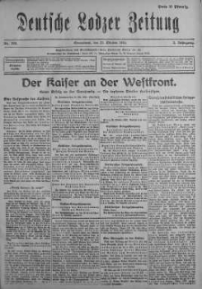 Deutsche Lodzer Zeitung 21 październik 1916 nr 292