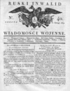 Ruski inwalid czyli wiadomości wojenne 1817, Nr 40