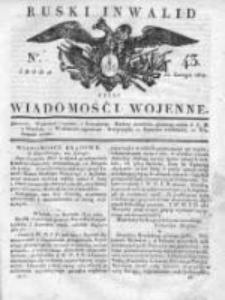 Ruski inwalid czyli wiadomości wojenne 1817, Nr 43