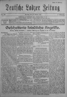 Deutsche Lodzer Zeitung 29 październik 1916 nr 300