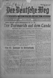Der Deutsche Weg 19 styczeń 1936 nr 2