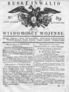 Ruski inwalid czyli wiadomości wojenne 1817, Nr 89