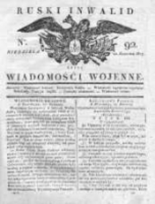 Ruski inwalid czyli wiadomości wojenne 1817, Nr 92