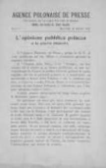 Agence Polonaise de Presse 1911, Nr 9