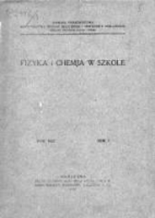 Fizyka i Chemja w Szkole 1927, T. 1
