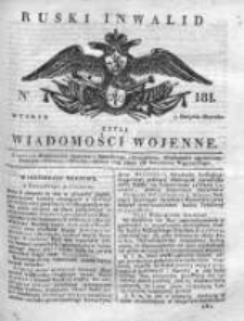 Ruski inwalid czyli wiadomości wojenne 1817, Nr 181