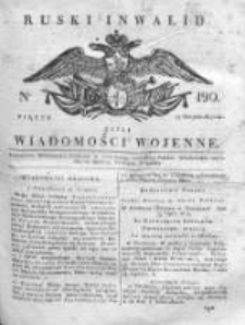 Ruski inwalid czyli wiadomości wojenne 1817, Nr 190