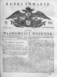 Ruski inwalid czyli wiadomości wojenne 1817, Nr 191