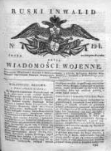 Ruski inwalid czyli wiadomości wojenne 1817, Nr 194