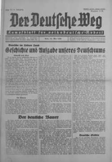 Der Deutsche Weg 31 maj 1936 nr 21