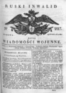Ruski inwalid czyli wiadomości wojenne 1817, Nr 227