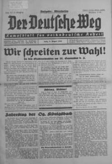 Der Deutsche Weg 9 sierpień 1936 nr 31