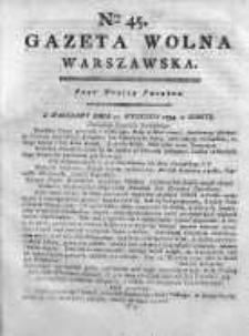 Gazeta Warszawska = (Gazeta Wolna Warszawska) 1794, Nr45