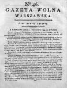 Gazeta Warszawska = (Gazeta Wolna Warszawska) 1794, Nr46