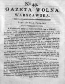 Gazeta Warszawska = (Gazeta Wolna Warszawska) 1794, Nr49