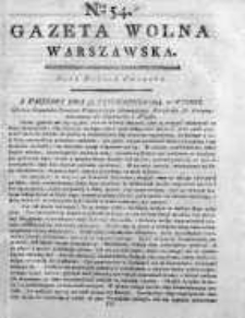 Gazeta Warszawska = (Gazeta Wolna Warszawska) 1794, Nr54