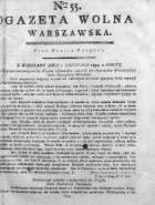 Gazeta Warszawska = (Gazeta Wolna Warszawska) 1794, Nr55